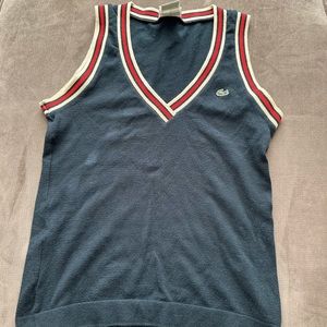 Lacoste deep v sweater tank